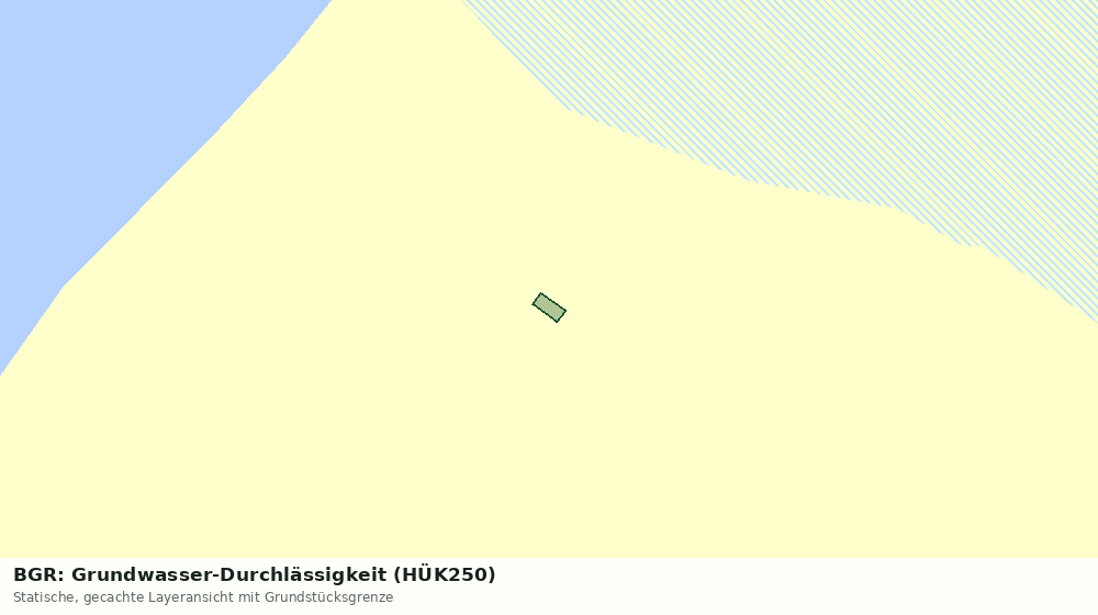 Statische Kartenansicht: BGR: Grundwasser-Durchlässigkeit (HÜK250)