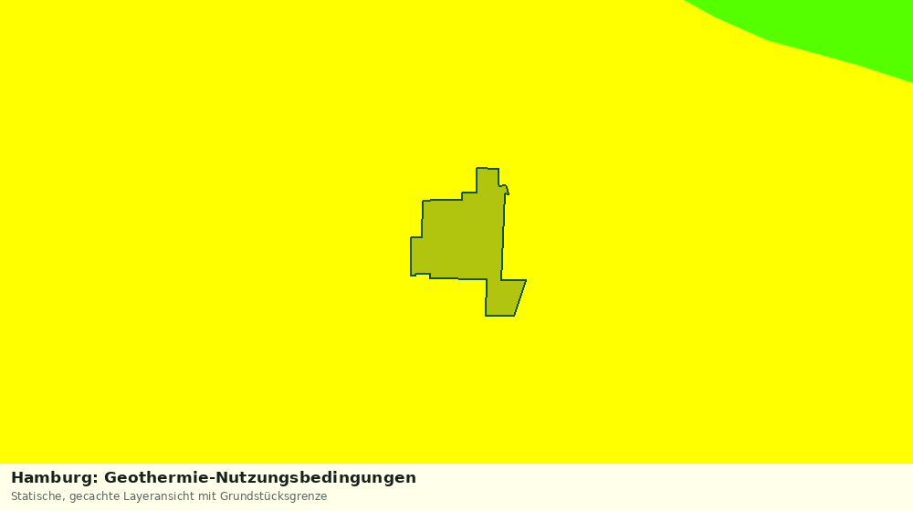 Statische Kartenansicht: Hamburg: Geothermie-Nutzungsbedingungen