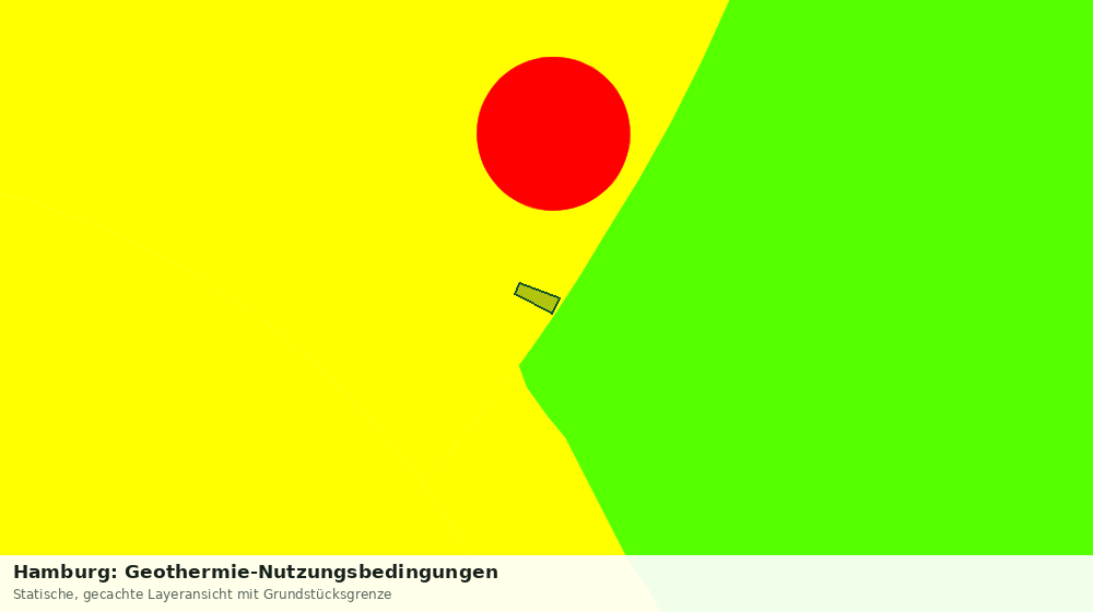 Statische Kartenansicht: Hamburg: Geothermie-Nutzungsbedingungen