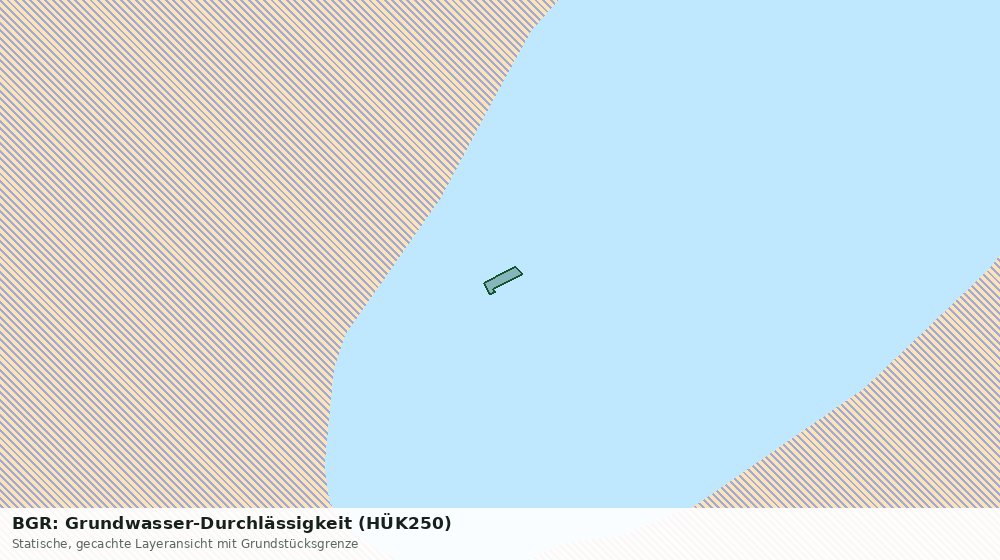 Statische Kartenansicht: BGR: Grundwasser-Durchlässigkeit (HÜK250)