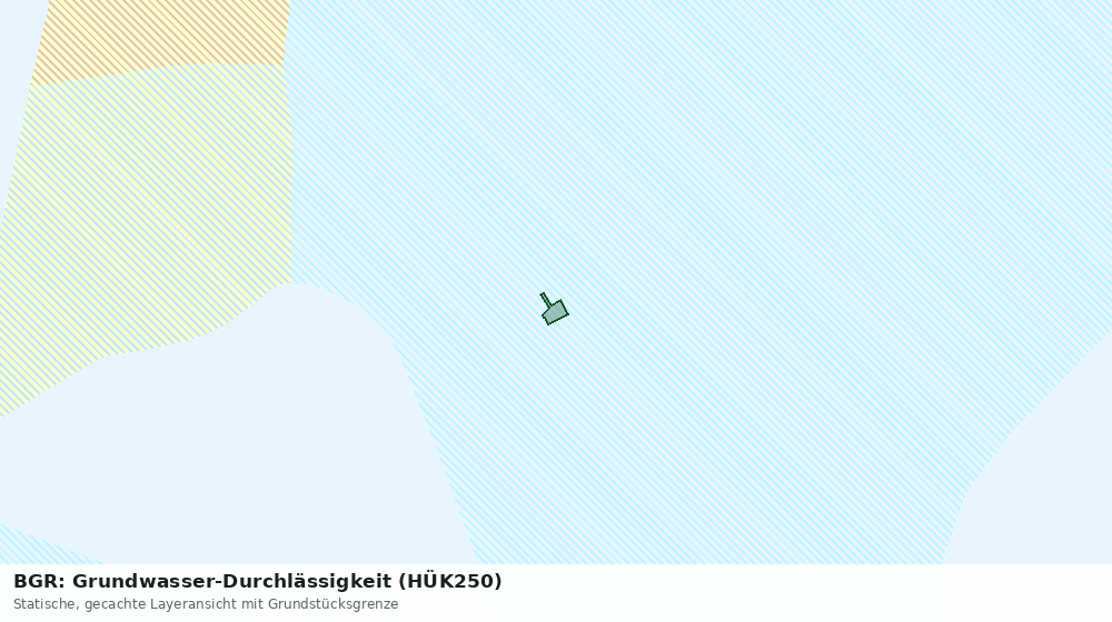 Statische Kartenansicht: BGR: Grundwasser-Durchlässigkeit (HÜK250)