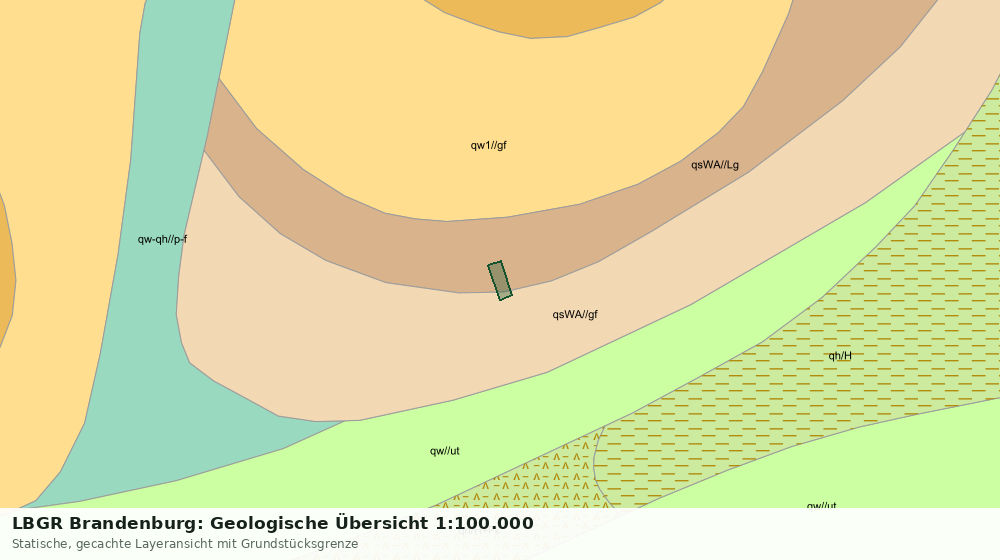 Statische Kartenansicht: LBGR Brandenburg: Geologische Übersicht 1:100.000