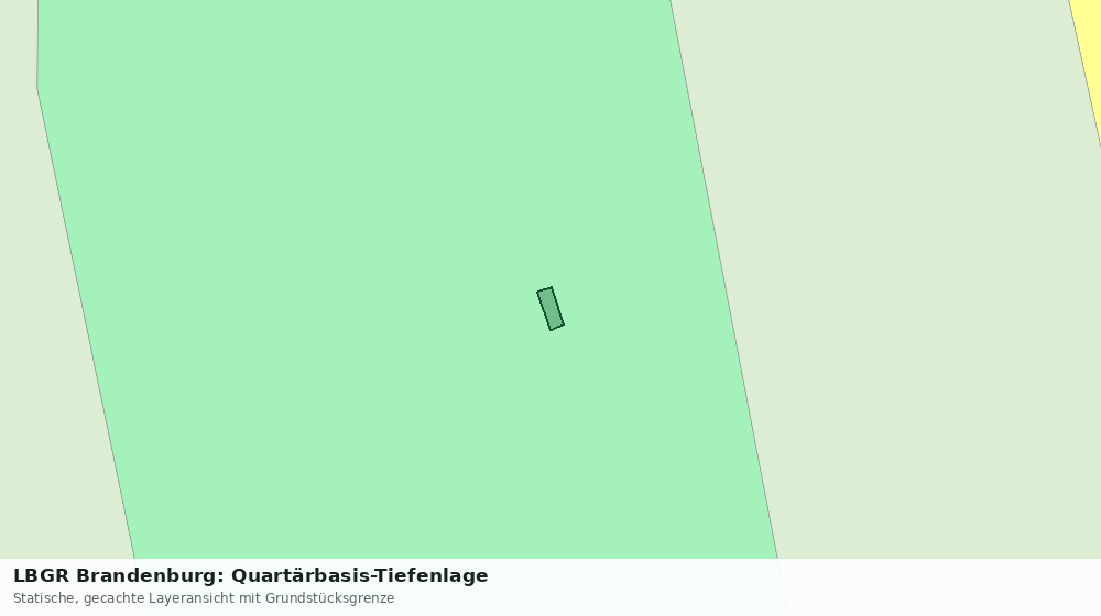 Statische Kartenansicht: LBGR Brandenburg: Quartärbasis-Tiefenlage