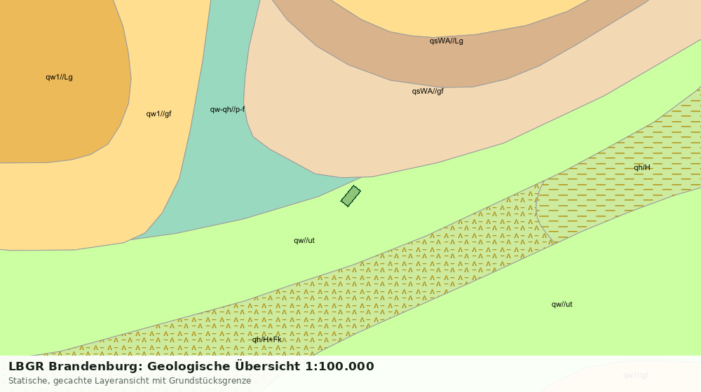 Statische Kartenansicht: LBGR Brandenburg: Geologische Übersicht 1:100.000