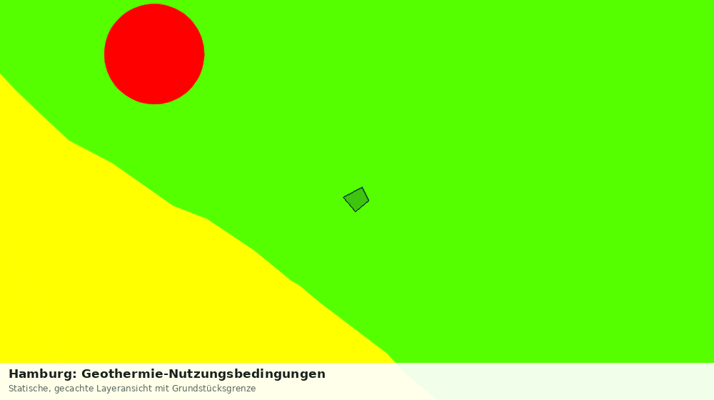 Statische Kartenansicht: Hamburg: Geothermie-Nutzungsbedingungen