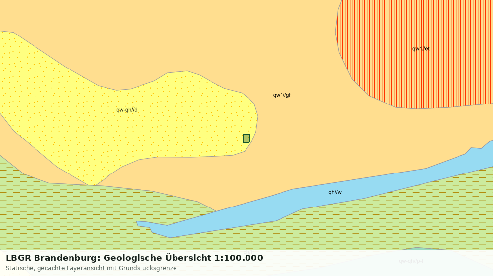 Statische Kartenansicht: LBGR Brandenburg: Geologische Übersicht 1:100.000