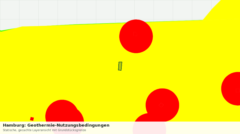 Statische Kartenansicht: Hamburg: Geothermie-Nutzungsbedingungen