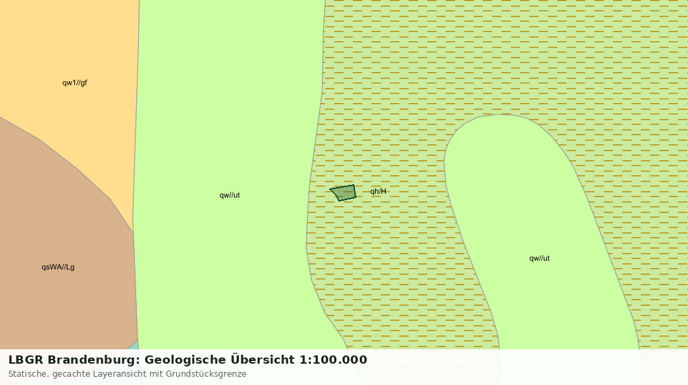 Statische Kartenansicht: LBGR Brandenburg: Geologische Übersicht 1:100.000