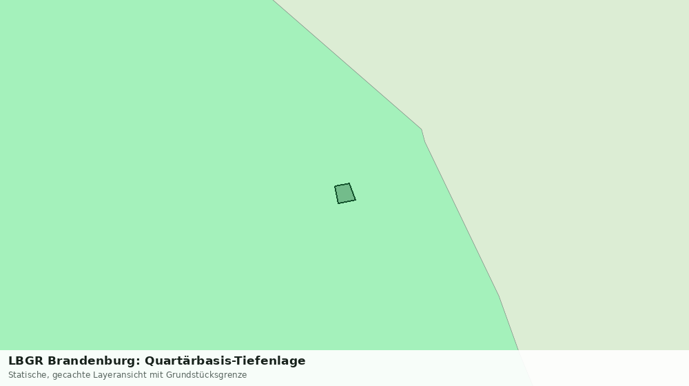 Statische Kartenansicht: LBGR Brandenburg: Quartärbasis-Tiefenlage