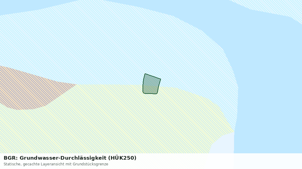 Statische Kartenansicht: BGR: Grundwasser-Durchlässigkeit (HÜK250)
