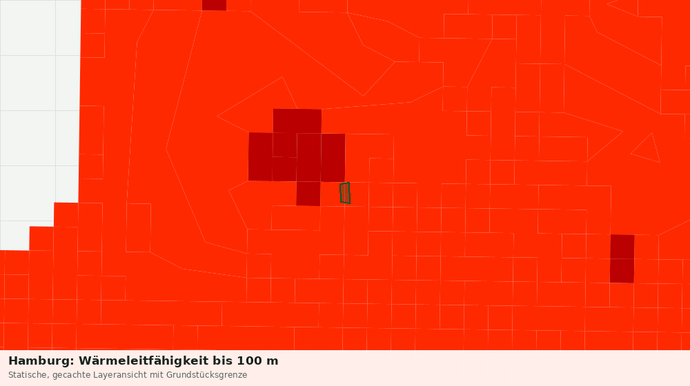 Statische Kartenansicht: Hamburg: Wärmeleitfähigkeit bis 100 m