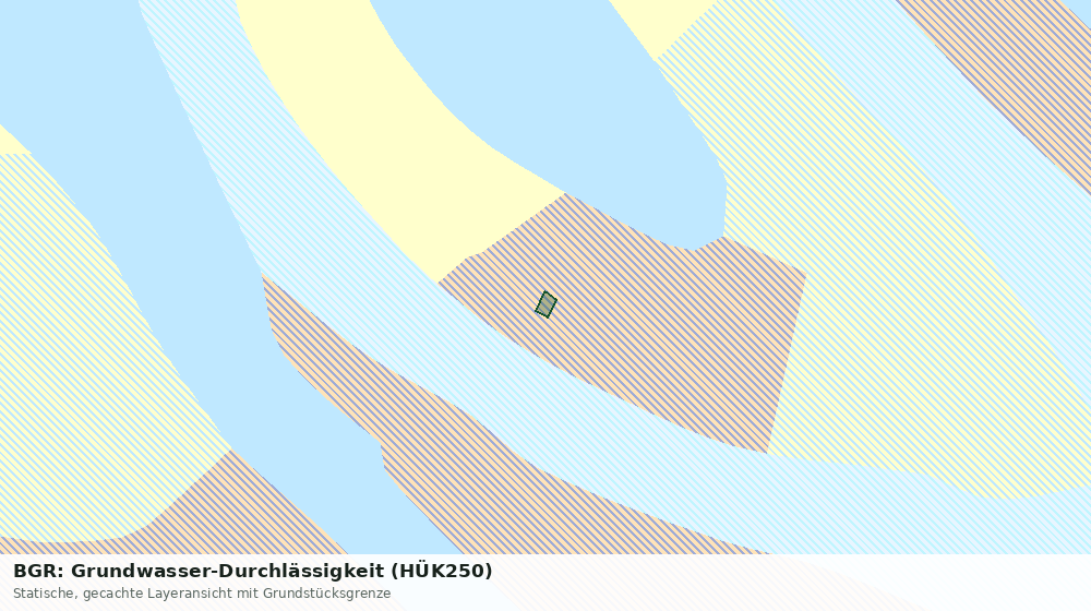 Statische Kartenansicht: BGR: Grundwasser-Durchlässigkeit (HÜK250)