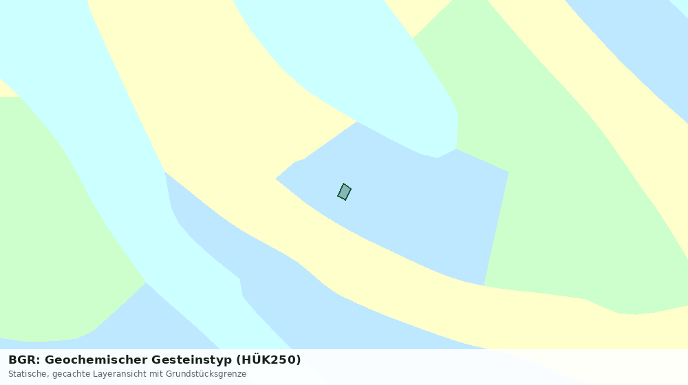 Statische Kartenansicht: BGR: Geochemischer Gesteinstyp (HÜK250)
