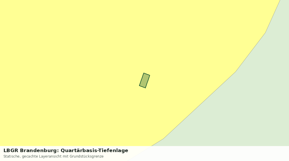 Statische Kartenansicht: LBGR Brandenburg: Quartärbasis-Tiefenlage