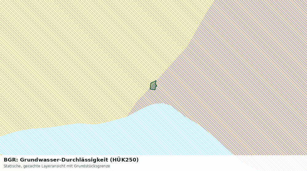 Statische Kartenansicht: BGR: Grundwasser-Durchlässigkeit (HÜK250)