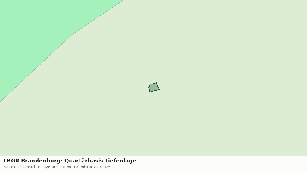 Statische Kartenansicht: LBGR Brandenburg: Quartärbasis-Tiefenlage