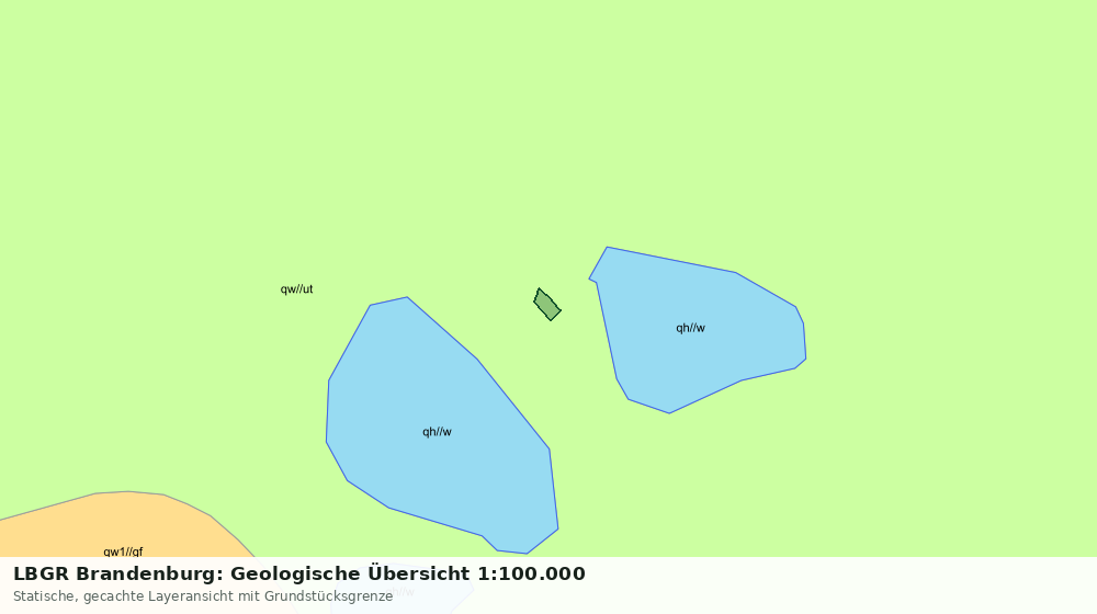 Statische Kartenansicht: LBGR Brandenburg: Geologische Übersicht 1:100.000