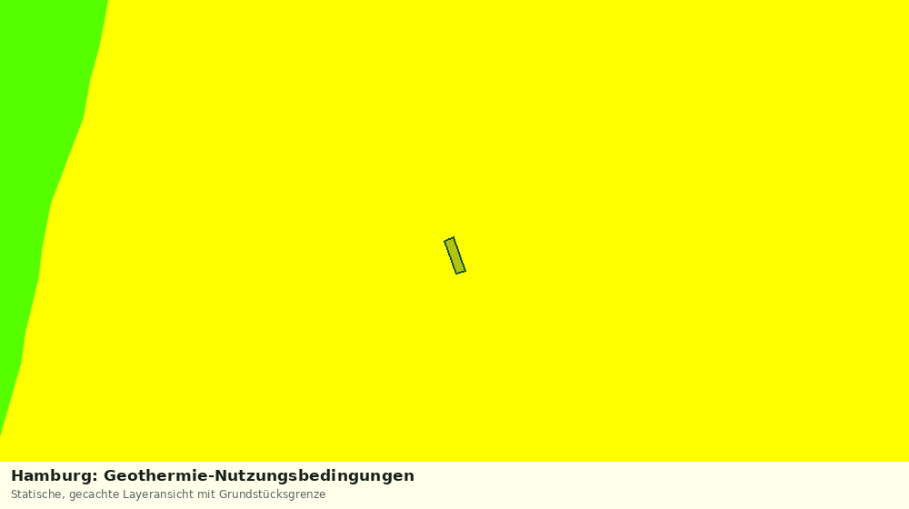Statische Kartenansicht: Hamburg: Geothermie-Nutzungsbedingungen
