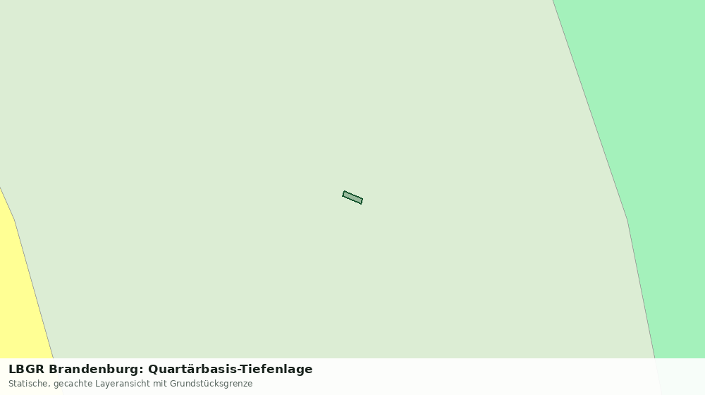 Statische Kartenansicht: LBGR Brandenburg: Quartärbasis-Tiefenlage