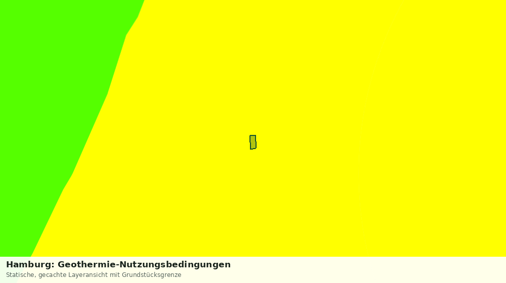 Statische Kartenansicht: Hamburg: Geothermie-Nutzungsbedingungen
