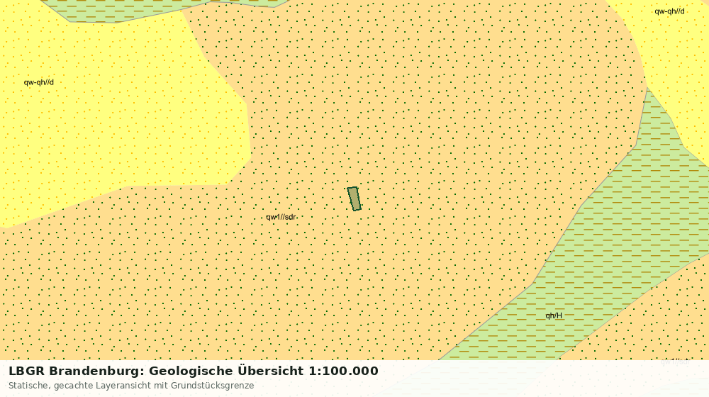 Statische Kartenansicht: LBGR Brandenburg: Geologische Übersicht 1:100.000