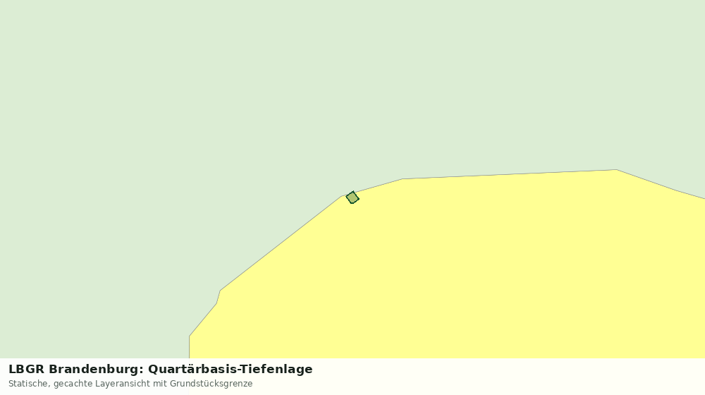 Statische Kartenansicht: LBGR Brandenburg: Quartärbasis-Tiefenlage
