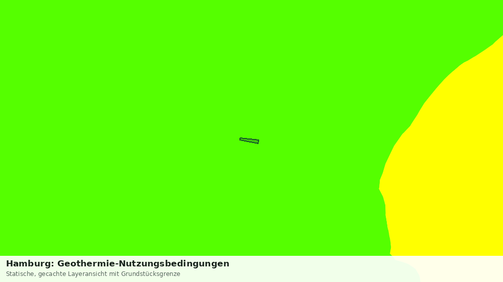 Statische Kartenansicht: Hamburg: Geothermie-Nutzungsbedingungen