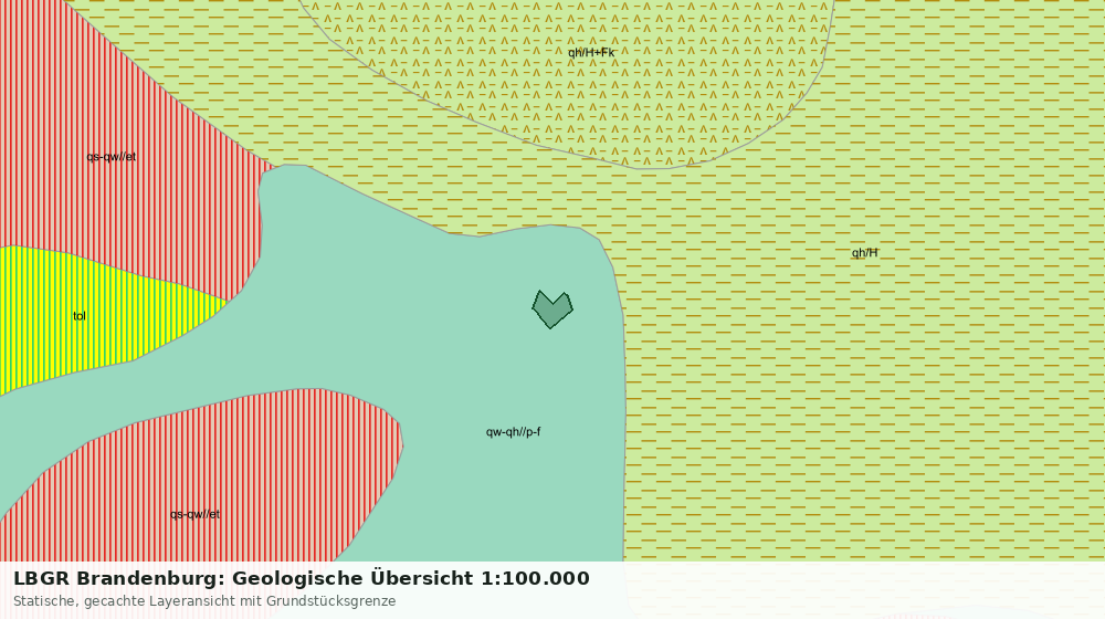Statische Kartenansicht: LBGR Brandenburg: Geologische Übersicht 1:100.000