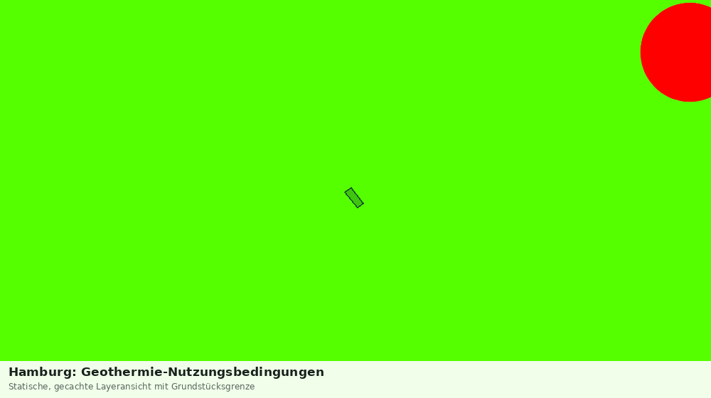 Statische Kartenansicht: Hamburg: Geothermie-Nutzungsbedingungen
