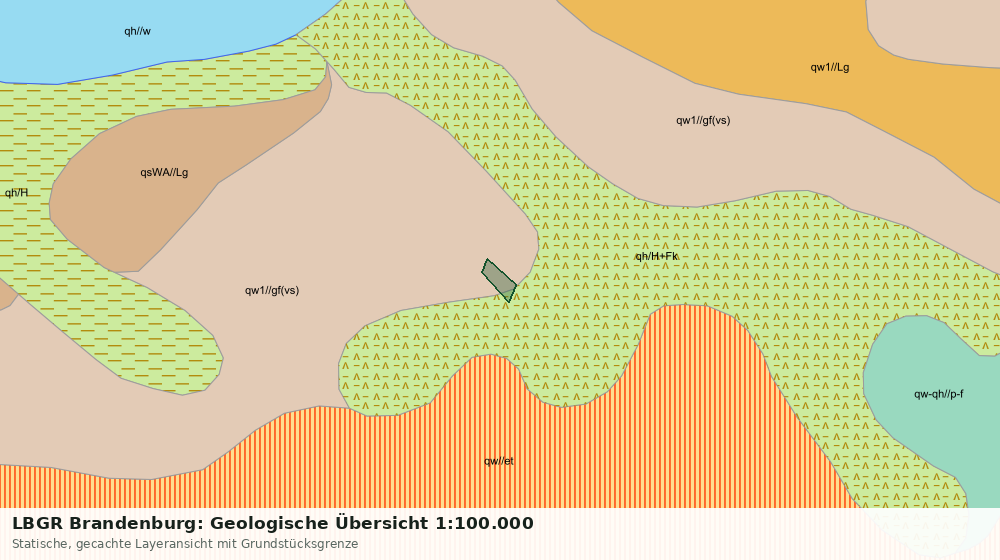 Statische Kartenansicht: LBGR Brandenburg: Geologische Übersicht 1:100.000