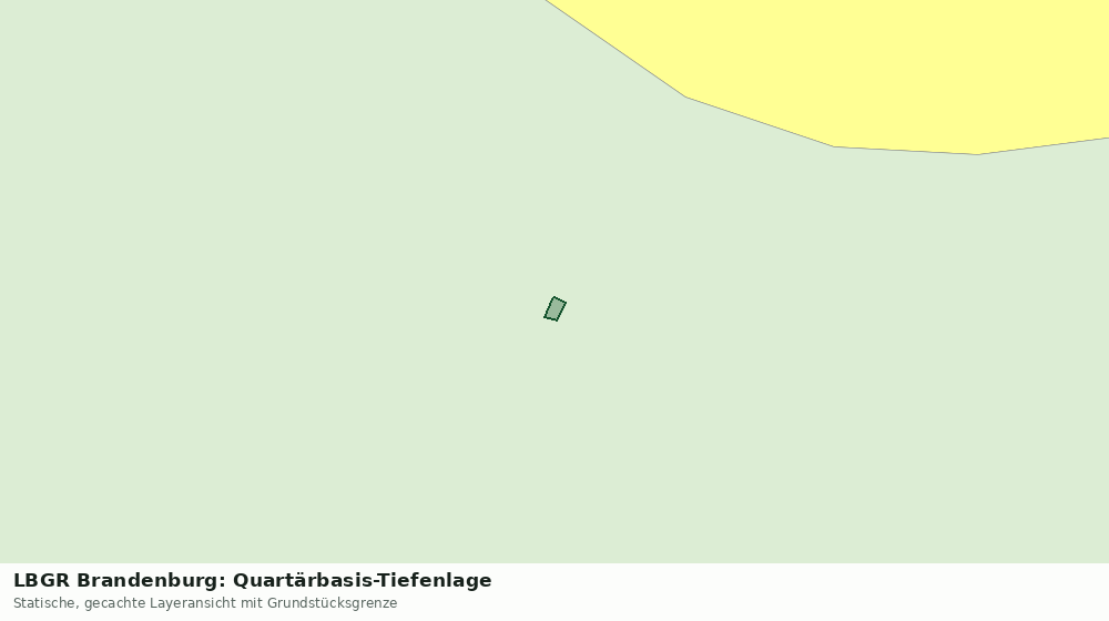 Statische Kartenansicht: LBGR Brandenburg: Quartärbasis-Tiefenlage