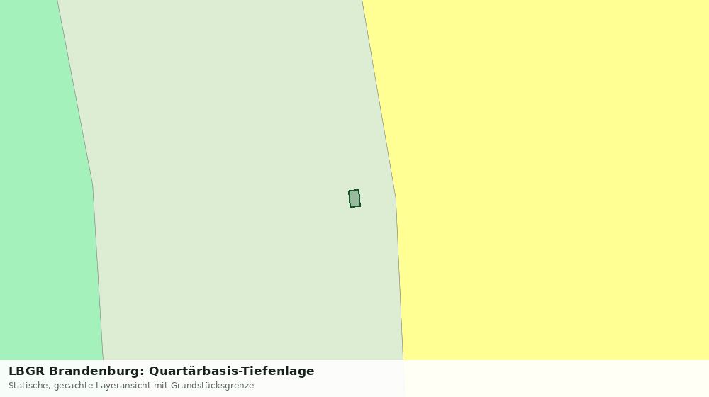 Statische Kartenansicht: LBGR Brandenburg: Quartärbasis-Tiefenlage
