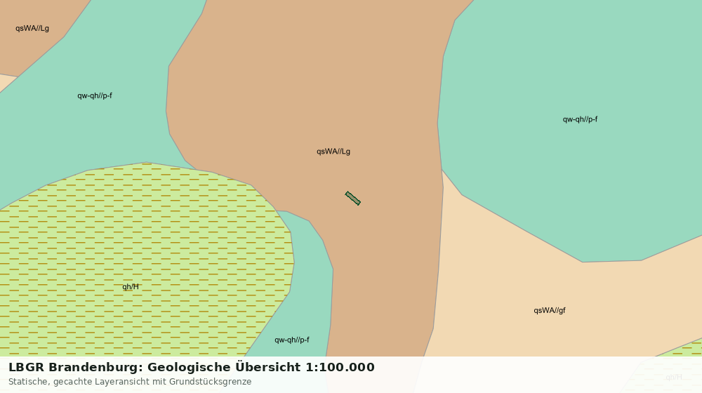 Statische Kartenansicht: LBGR Brandenburg: Geologische Übersicht 1:100.000