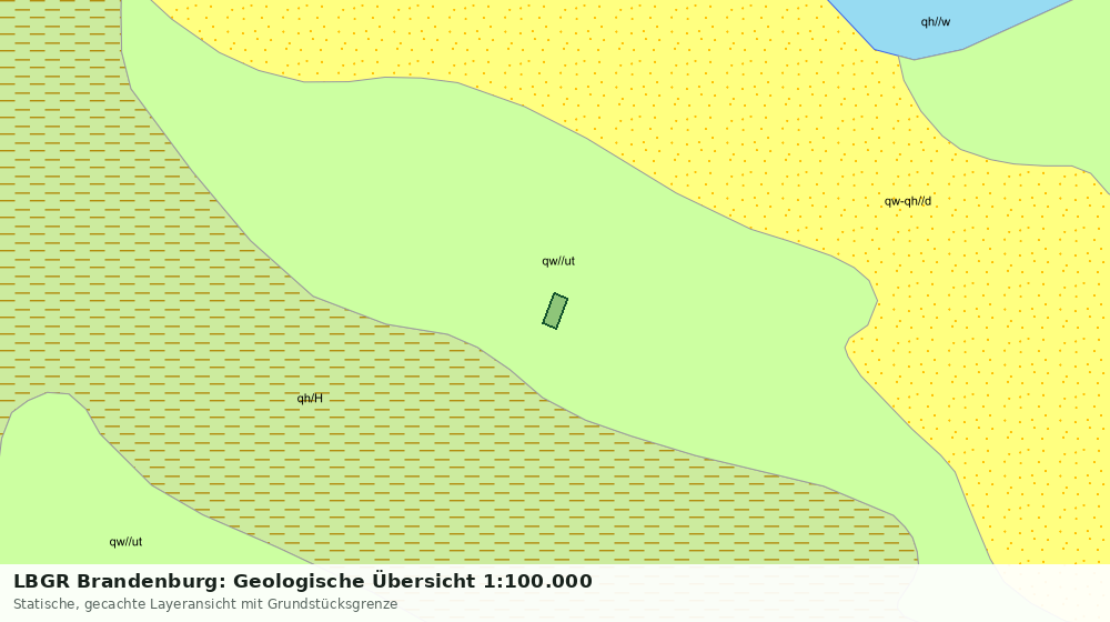 Statische Kartenansicht: LBGR Brandenburg: Geologische Übersicht 1:100.000