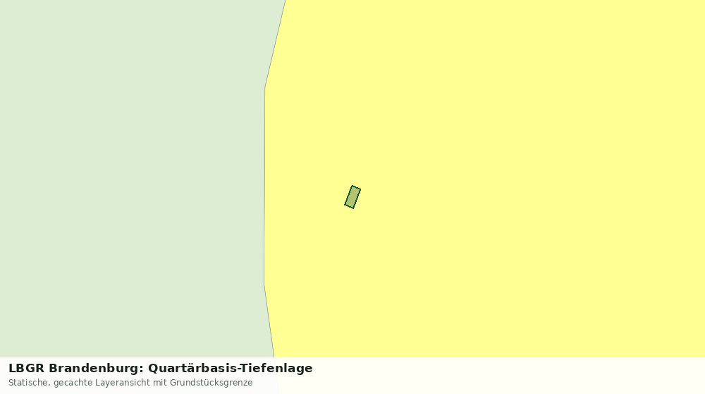 Statische Kartenansicht: LBGR Brandenburg: Quartärbasis-Tiefenlage