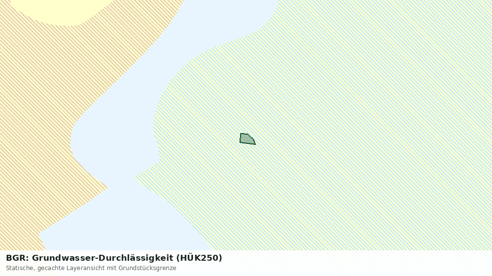Statische Kartenansicht: BGR: Grundwasser-Durchlässigkeit (HÜK250)