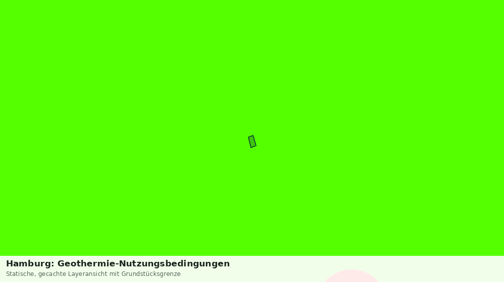 Statische Kartenansicht: Hamburg: Geothermie-Nutzungsbedingungen
