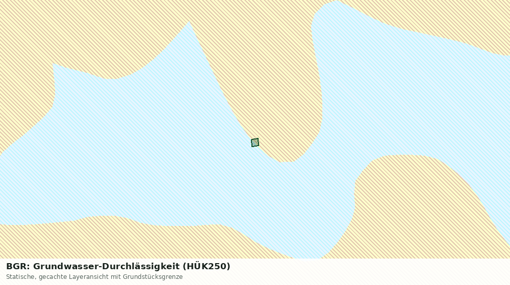 Statische Kartenansicht: BGR: Grundwasser-Durchlässigkeit (HÜK250)