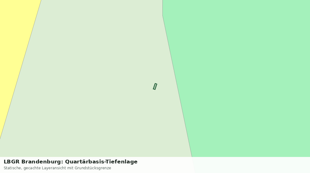 Statische Kartenansicht: LBGR Brandenburg: Quartärbasis-Tiefenlage