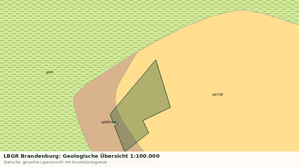 Statische Kartenansicht: LBGR Brandenburg: Geologische Übersicht 1:100.000