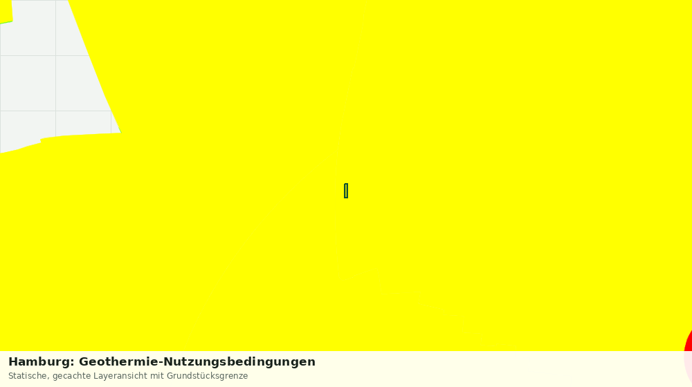 Statische Kartenansicht: Hamburg: Geothermie-Nutzungsbedingungen