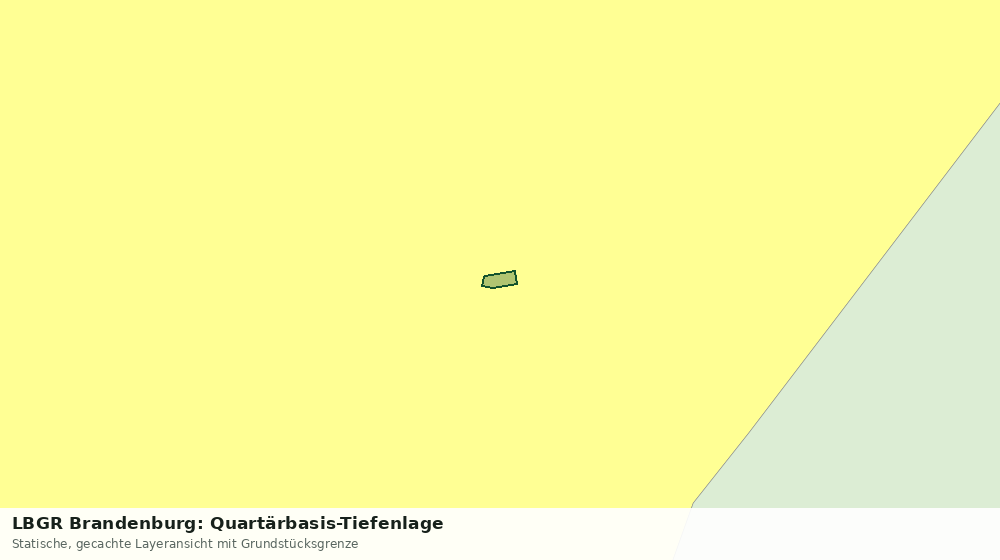 Statische Kartenansicht: LBGR Brandenburg: Quartärbasis-Tiefenlage