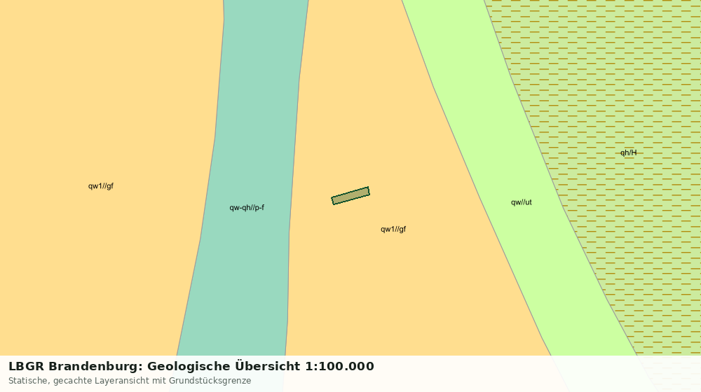 Statische Kartenansicht: LBGR Brandenburg: Geologische Übersicht 1:100.000