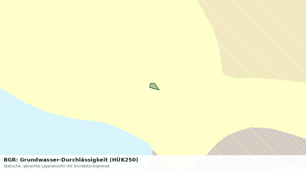 Statische Kartenansicht: BGR: Grundwasser-Durchlässigkeit (HÜK250)