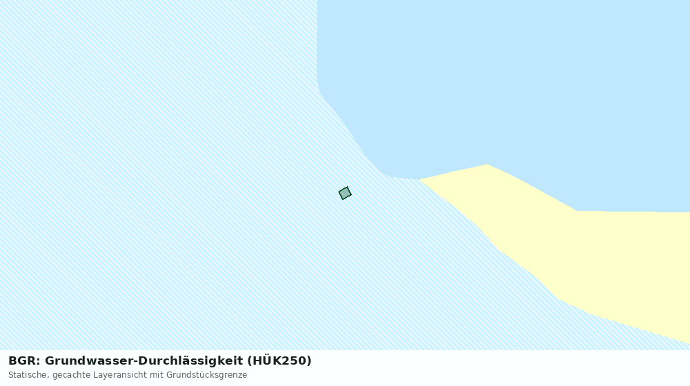 Statische Kartenansicht: BGR: Grundwasser-Durchlässigkeit (HÜK250)
