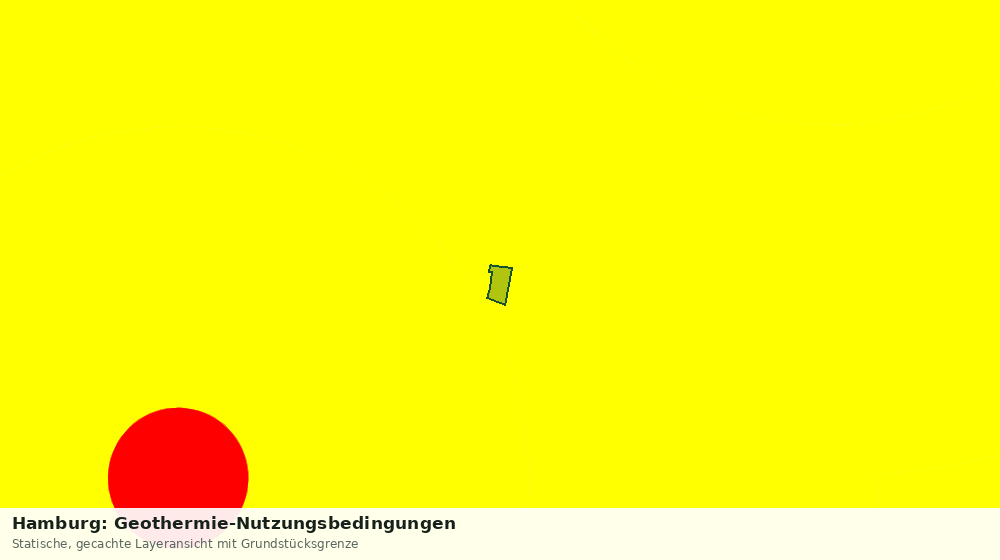 Statische Kartenansicht: Hamburg: Geothermie-Nutzungsbedingungen