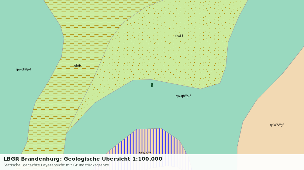 Statische Kartenansicht: LBGR Brandenburg: Geologische Übersicht 1:100.000