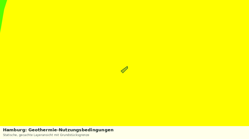 Statische Kartenansicht: Hamburg: Geothermie-Nutzungsbedingungen