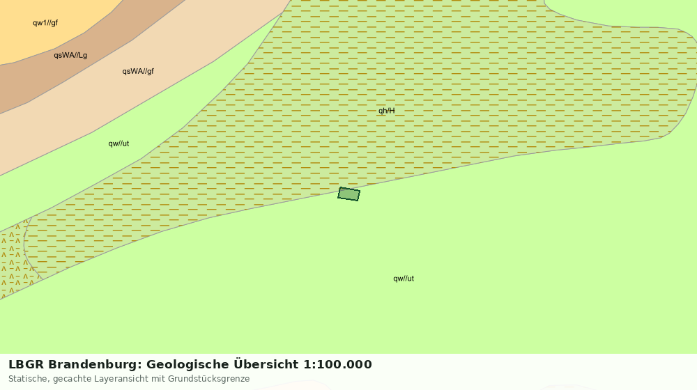 Statische Kartenansicht: LBGR Brandenburg: Geologische Übersicht 1:100.000
