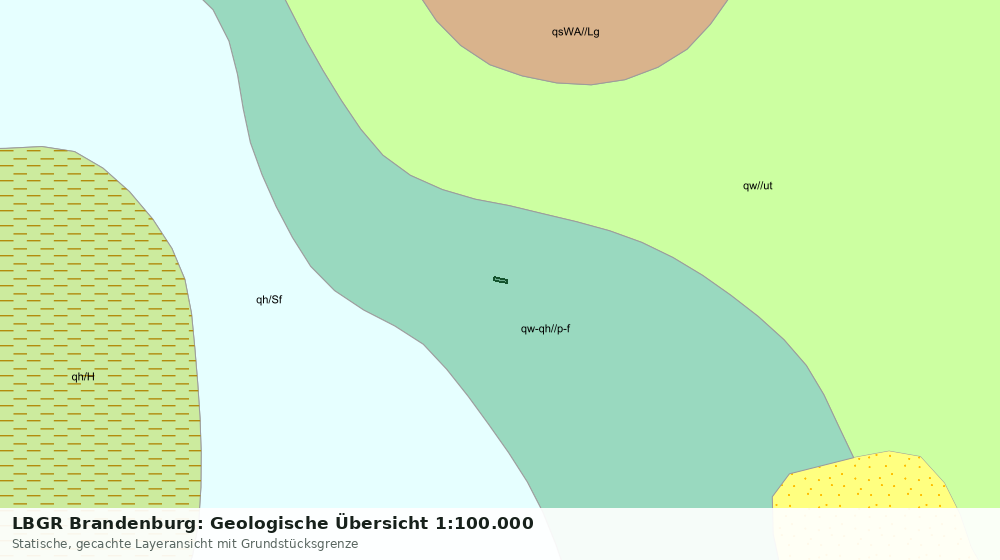 Statische Kartenansicht: LBGR Brandenburg: Geologische Übersicht 1:100.000